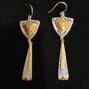 Silpada Sterling Silver Culture Club Earrings